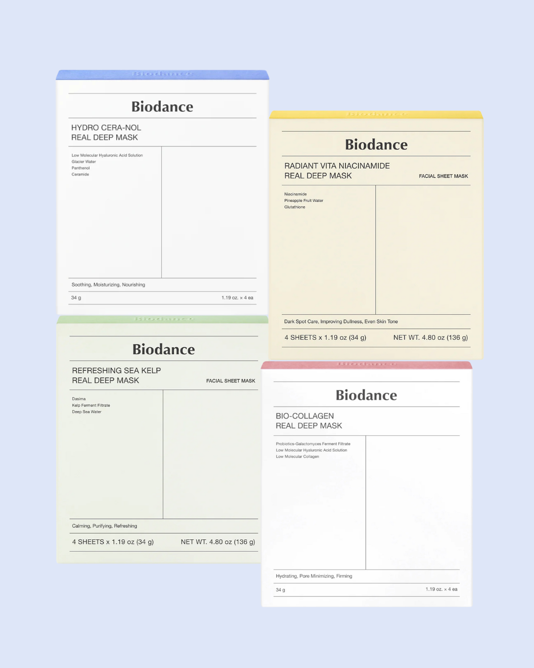 Biodance Hydrogel Mask Boxes (4 pc)