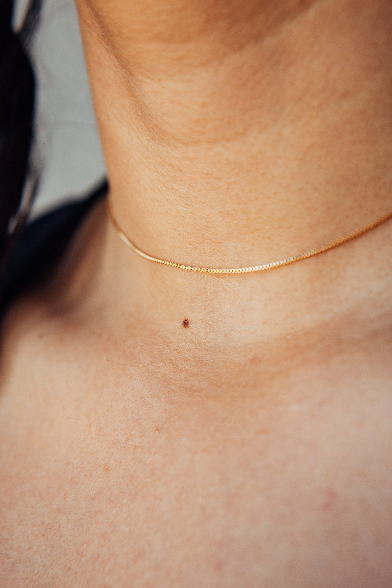 Box Chain - 18k Gold Filled 1mm (14in)