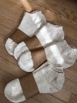 Slub Cotton Boat Socks