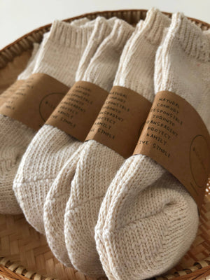 Slub Cotton Boat Socks