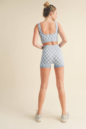 Checkmate Cropped Two Piece