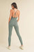 Sage Seamless Strappy Back Essential Jumpsuit