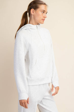 Modal Quarter Zip hoodie