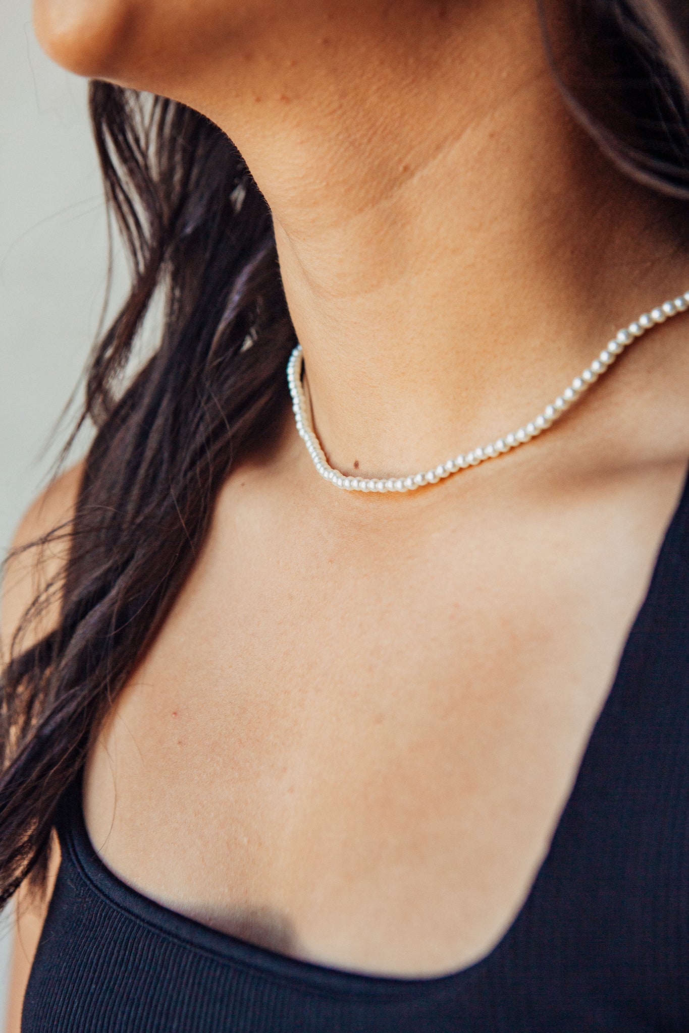 Pearl Necklace with Round Lock
