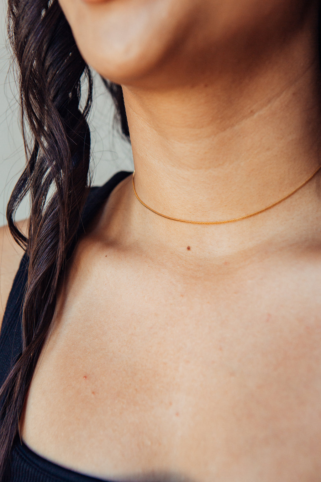 Box Chain - 18k Gold Filled 1mm (14in)