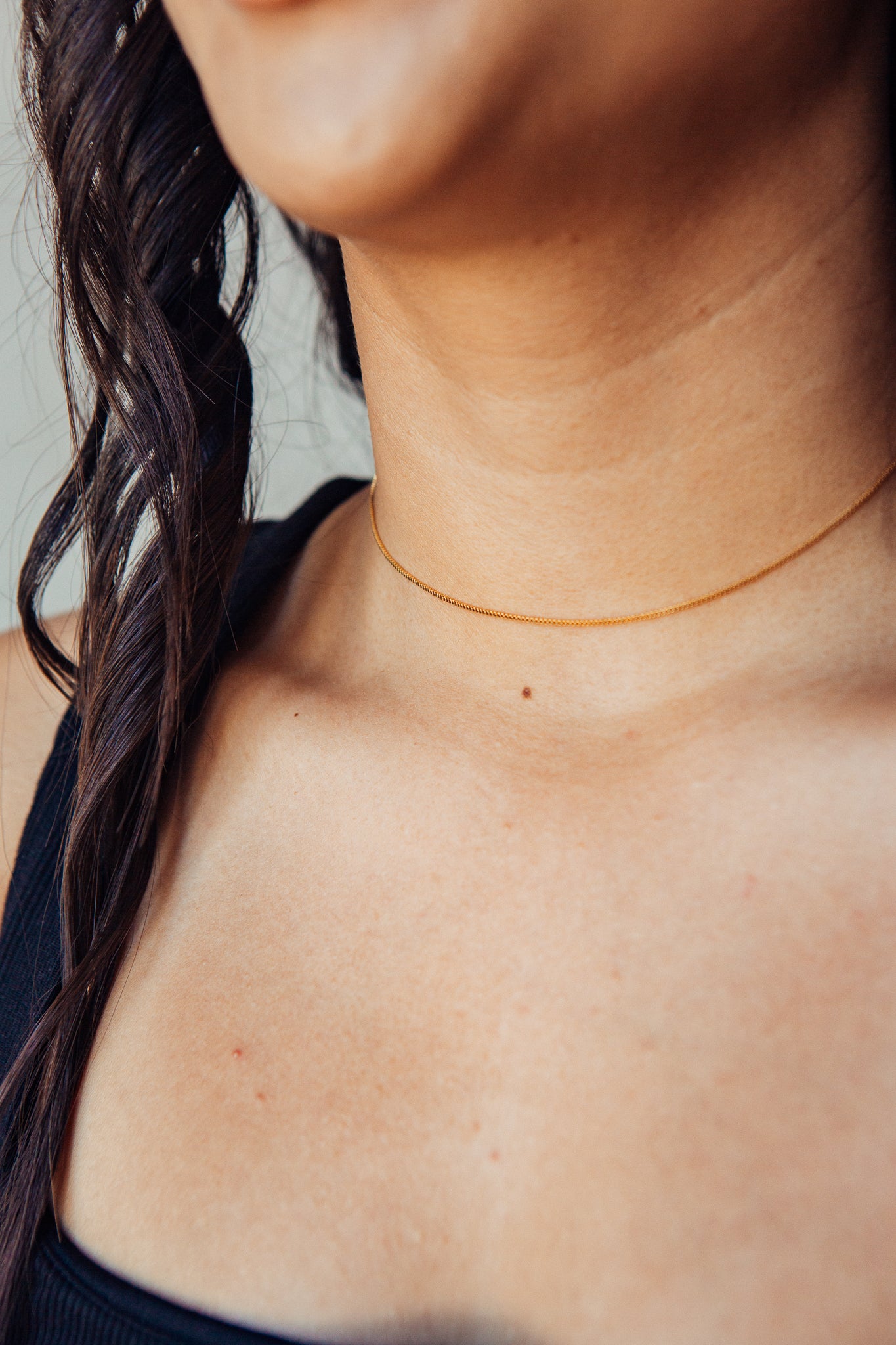 Box Chain - 18k Gold Filled 1mm (14in)