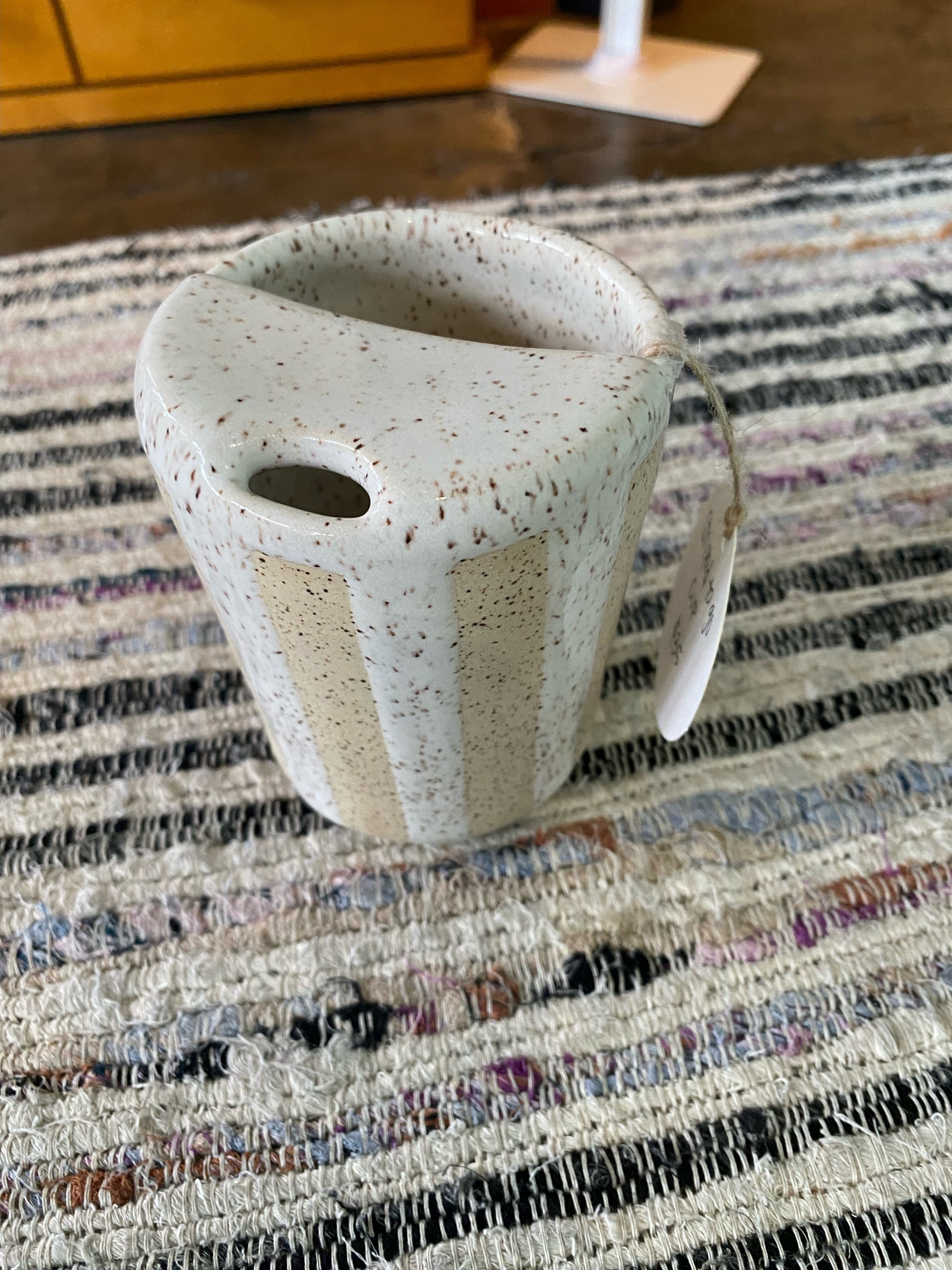 Striped to go cup