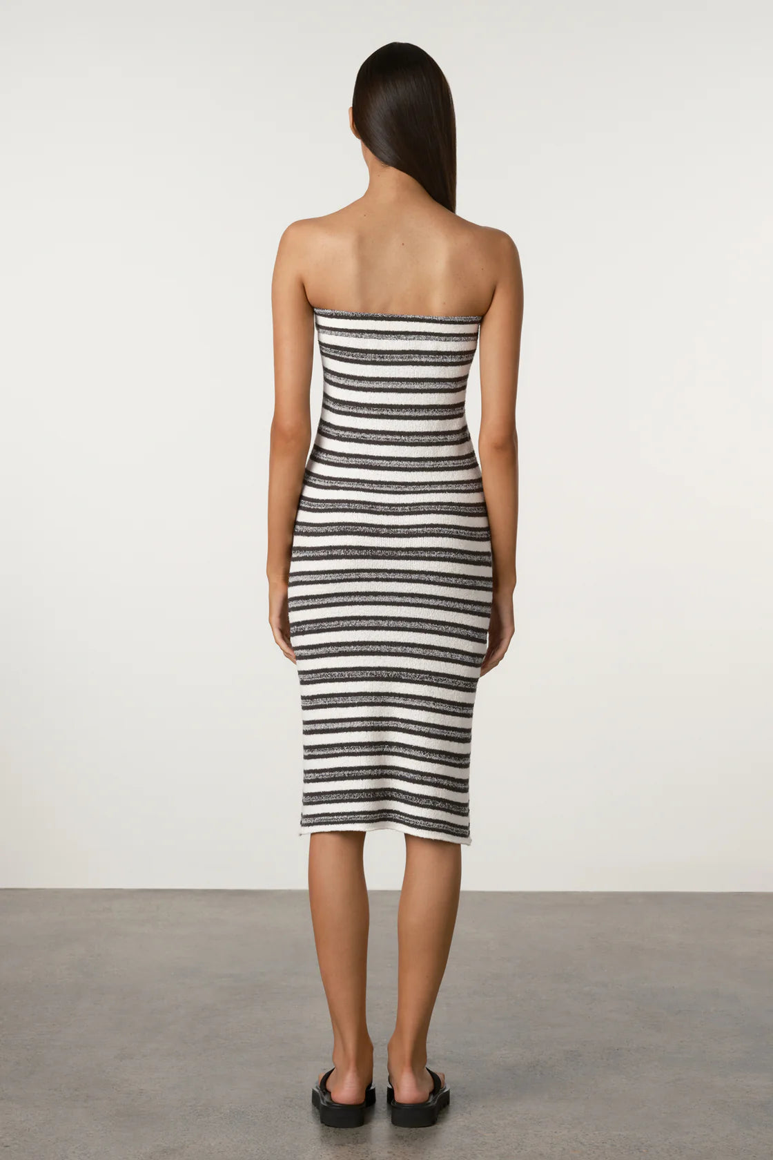 ZULU & ZEPHYR MARLE STRIPE TEXTURED KNIT SKIRT