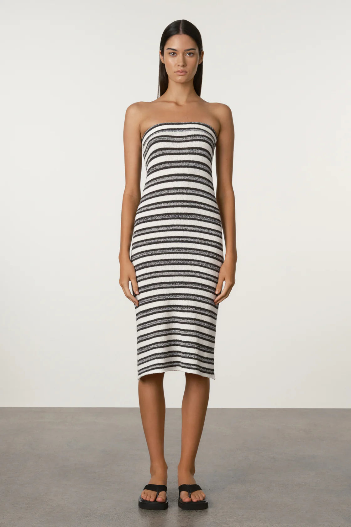 ZULU & ZEPHYR MARLE STRIPE TEXTURED KNIT SKIRT