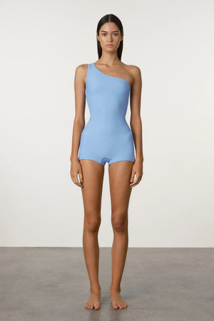 WAFFLE BODYSUIT - OCEAN BLUE