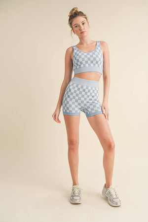 Checkmate Cropped Two Piece