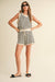 Striped Crochet Tank and Shorts Set