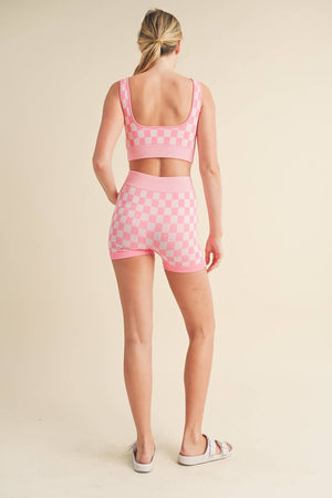 Checkmate Cropped Two Piece