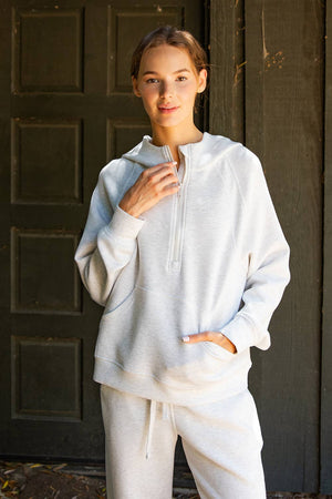 Modal Quarter Zip hoodie