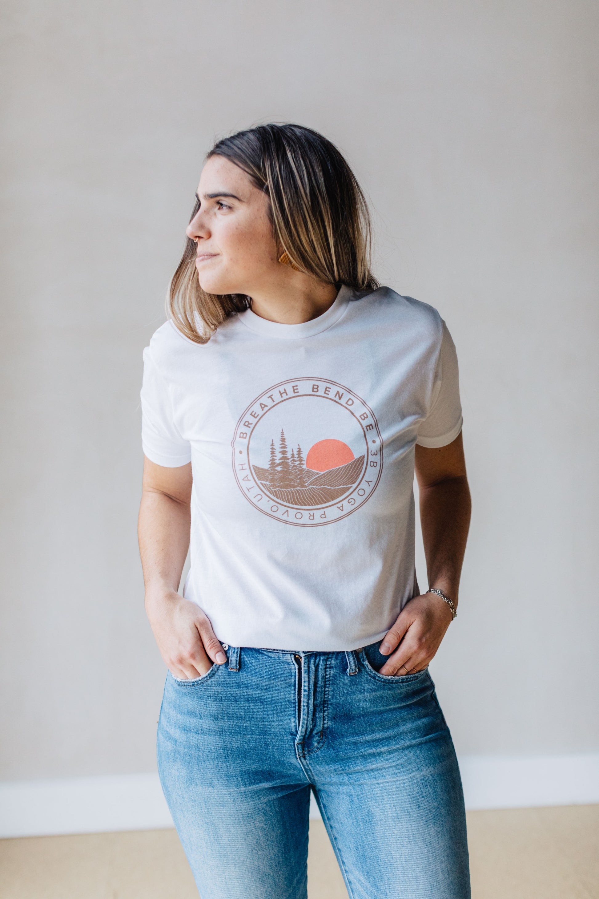 3B Encircled Snowscape Tee - White