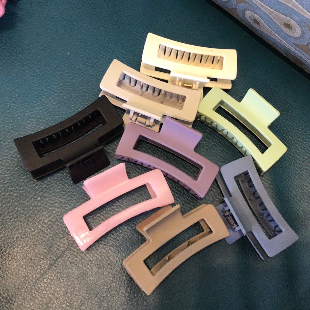 Hair Claw Clips - Medium Rectangle